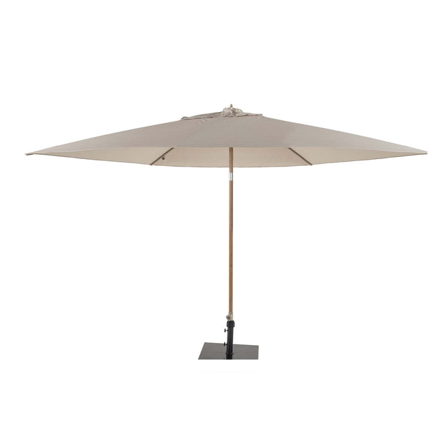 4 Seasons Outdoor Azzurro 300 cm. Ø zand met houtlook frame