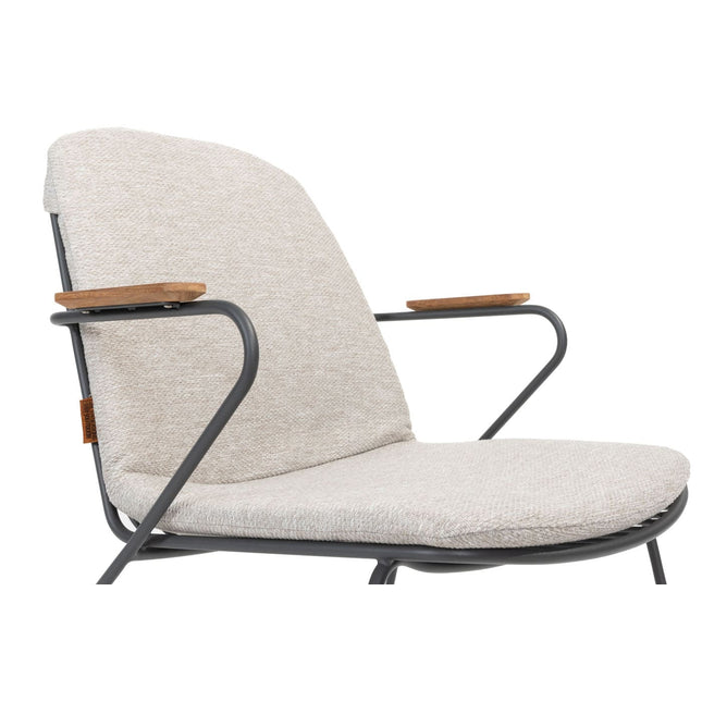 4 Seasons Outdoor Veneto dining antraciet + Taste 4SO Noah teak tafel 260 cm