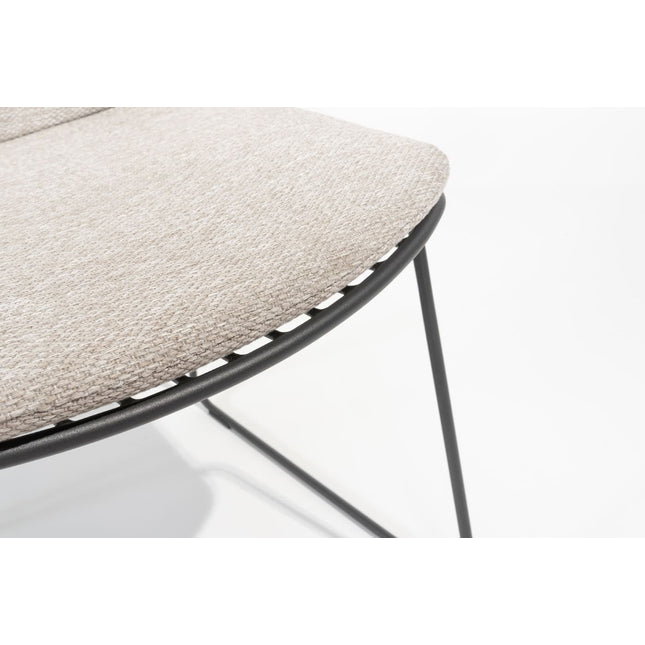 4 Seasons Outdoor Veneto stapelbare dining stoel antraciet RVS incl. kussen