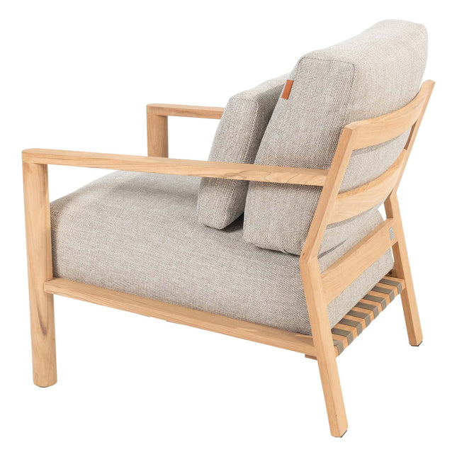 4 Seasons Outdoor Lucas lounge stoel teak incl. 3 kussens