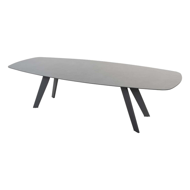 4 Seasons Outdoor Veneto dining antraciet + Montana tafel HPL slate antraciet 280 cm