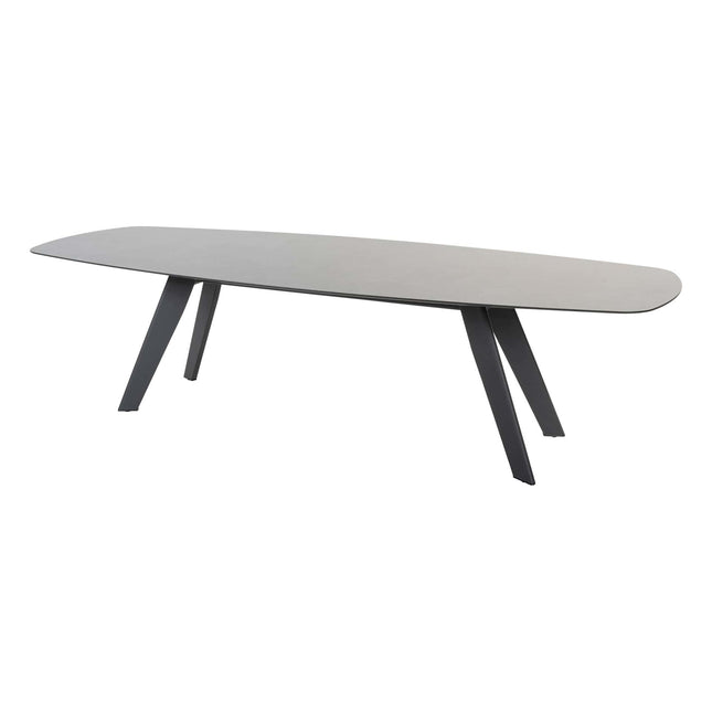 4 Seasons Outdoor Aprilla dining antraciet + Montana tafel HPL slate antraciet 280 cm
