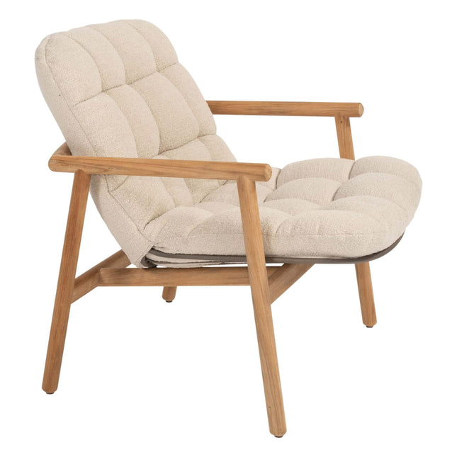 4 Seasons Outdoor Samos bistro loungeset + Finn salontafel teak 60 Ø cm