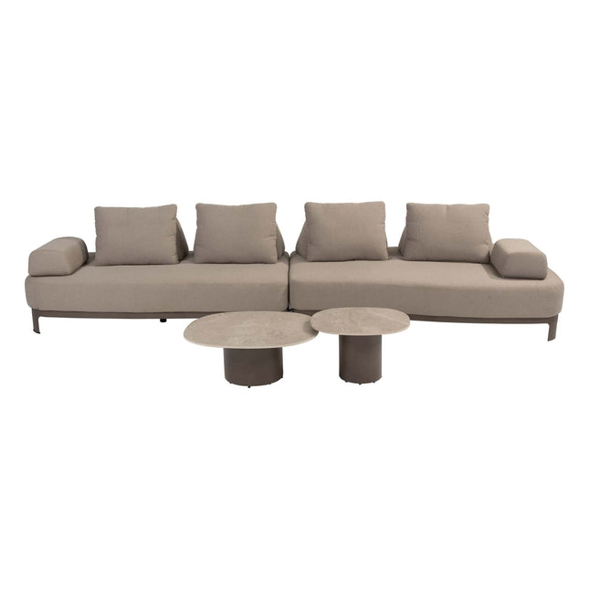 4 Seasons Outdoor Santorini loungebank + Sofie salontafels