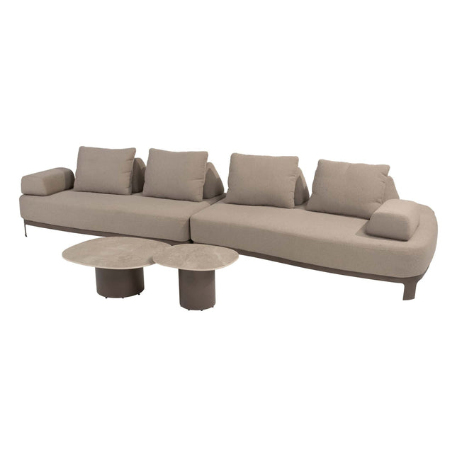 4 Seasons Outdoor Santorini loungebank + Sofie salontafels