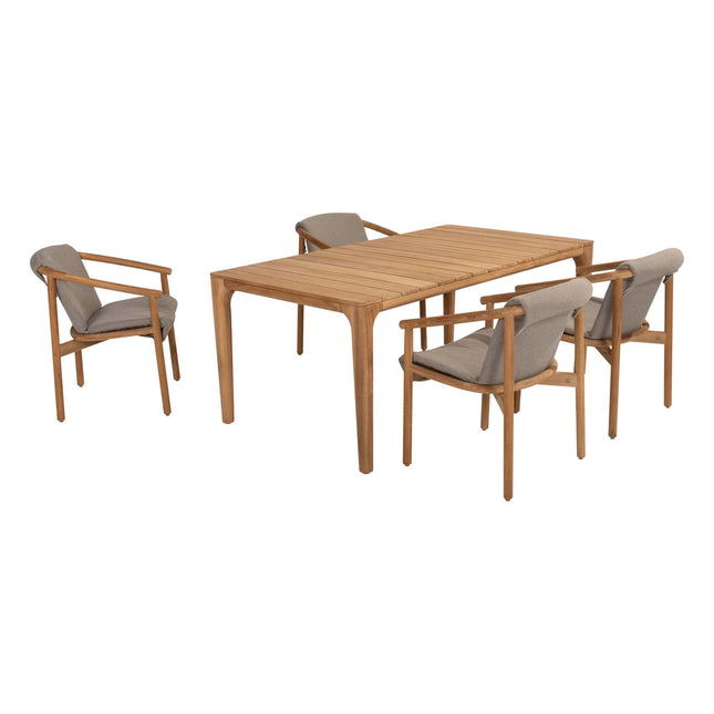 4 Seasons Outdoor Tess dining + Taste 4SO Liam eettafel teak 180 x 100 cm