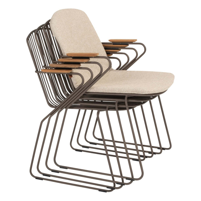 4 Seasons Outdoor Veneto dining terre + Taste 4SO Prado teak tafel ovaal 240 cm