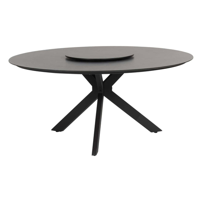4 Seasons Outdoor Locarno tafel HPL slate antraciet 160 Ø cm