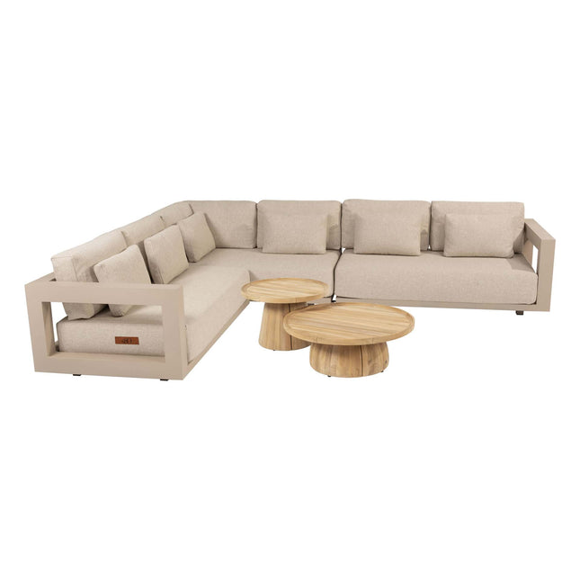 4 Seasons Outdoor Metropolitan loungeset latte + Pablo salontafels