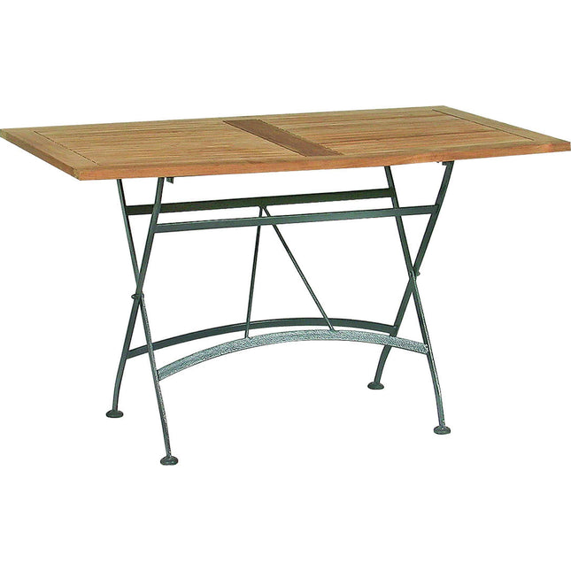 4 Seasons Outdoor Darwin teak tafel 120 cm inklapbaar