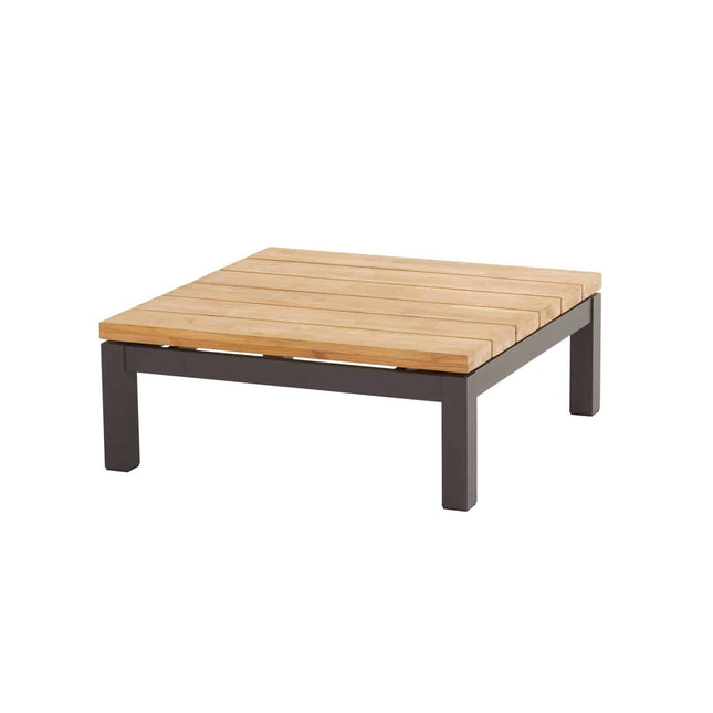 4 Seasons Outdoor Capitol koffietafel vierkant 90 x 90 x 35 cm. teak tafelblad