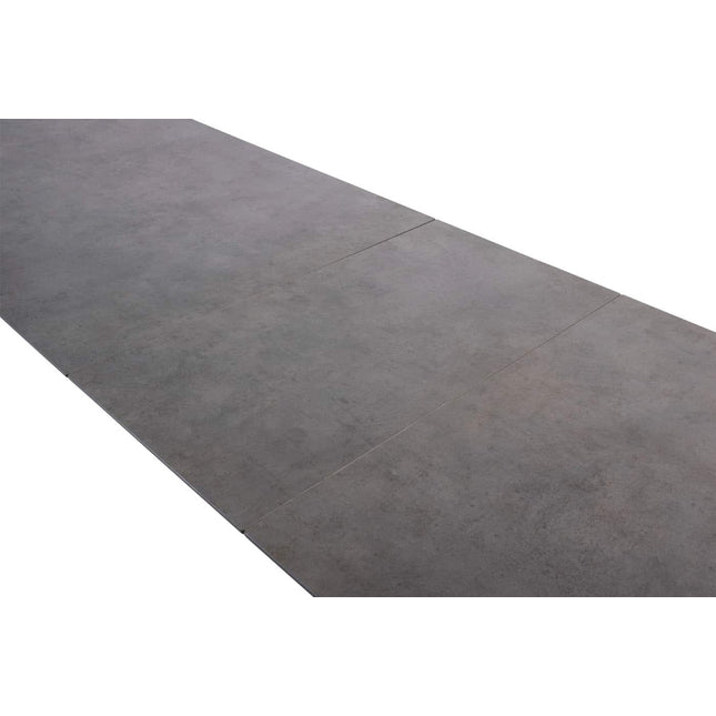 4 Seasons Outdoor Goa uitschuifbare eettafel met HPL tafelblad slate antraciet 180-230-280 x 95 cm.