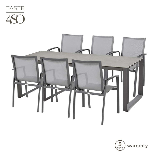 Taste 4SO Torino dining + Heritage keramiek tafel 220 cm