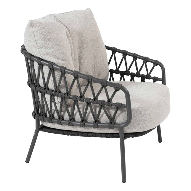 4 Seasons Outdoor Calpi loungeset + voetenbank, zonder salontafel