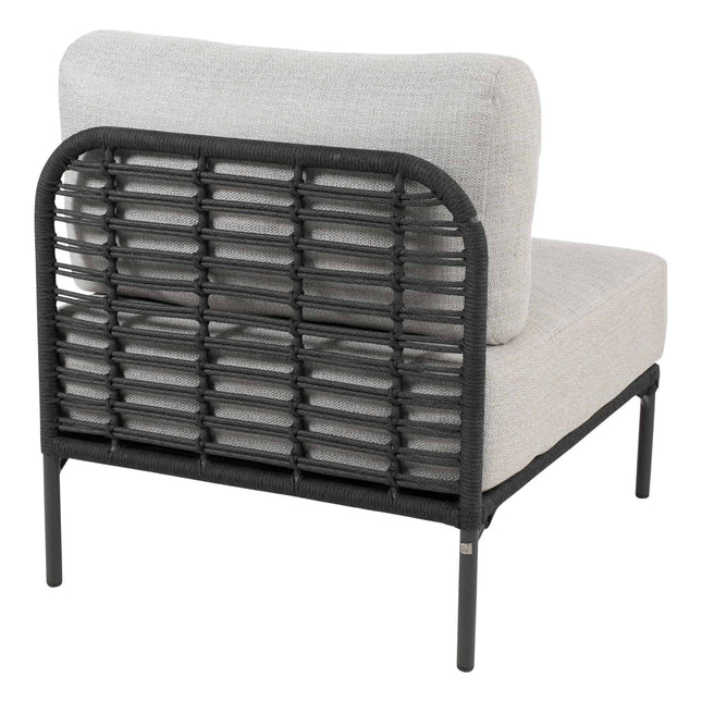 4 Seasons Outdoor Fabrice loungeset + center + Verdi salontafel 73 Ø cm