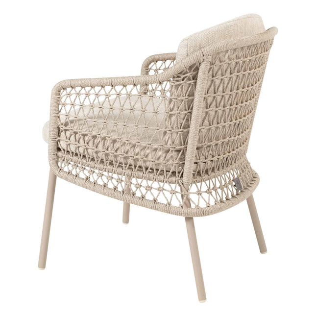 4 Seasons Outdoor Puccini dining + Taste 4SO Prado teak tafel 160 Ø cm