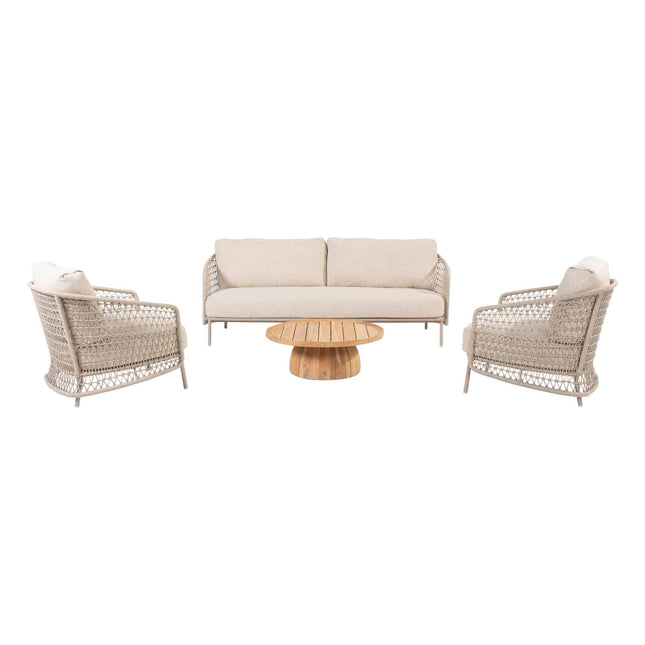 4 Seasons Outdoor Puccini 3-zits lounge bank incl. 3 kussens