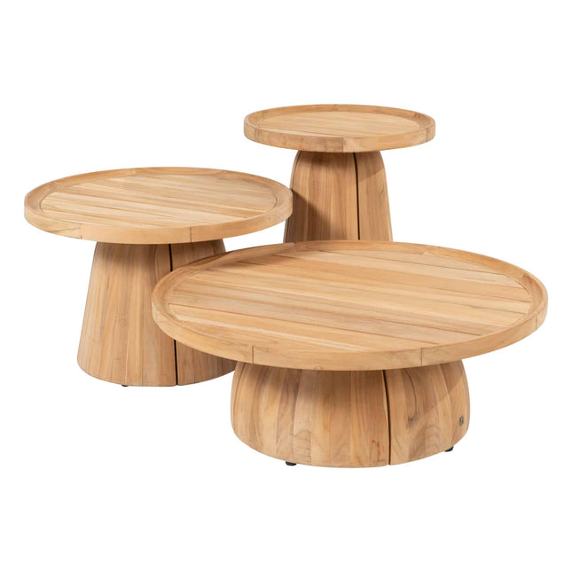 4 Seasons Outdoor Pablo salontafel teak 80 cm Ø (H 30)