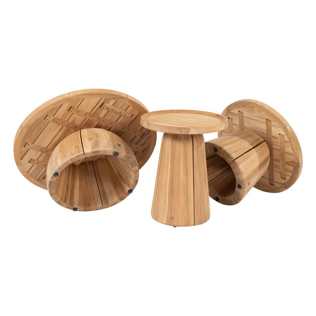4 Seasons Outdoor Pablo salontafel teak 60 cm Ø (H 40)