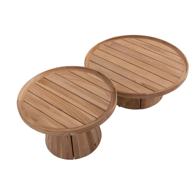 4 Seasons Outdoor Pablo salontafel teak 80 cm Ø (H 30)