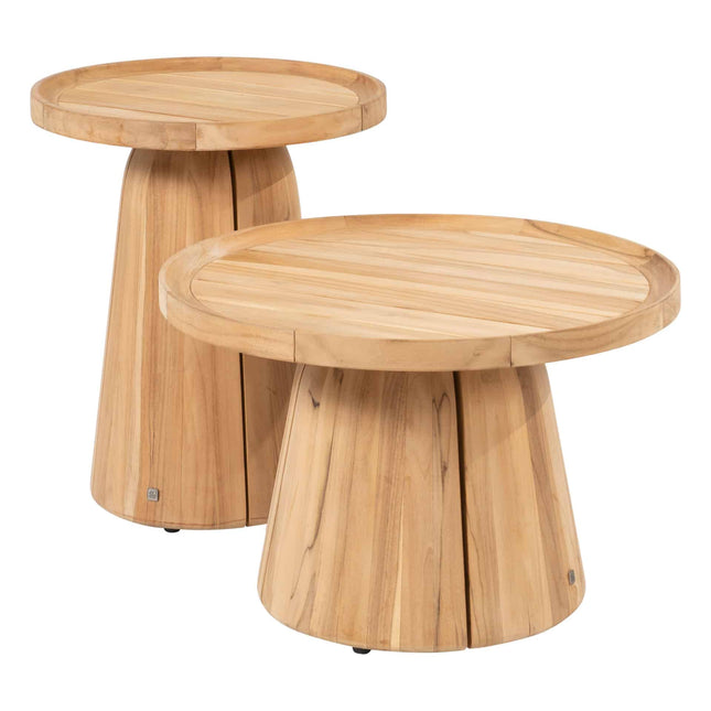 4 Seasons Outdoor Pablo bijzettafel teak 45 cm Ø (H 55)