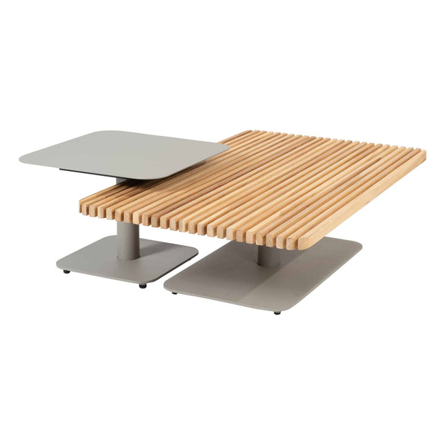 4 Seasons Outdoor Plato salontafel teak tafelblad 120 x 75 x 35 cm