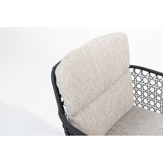 4 Seasons Outdoor Aprilla dining antraciet + Privada tafel ovaal HPL blad 240 cm