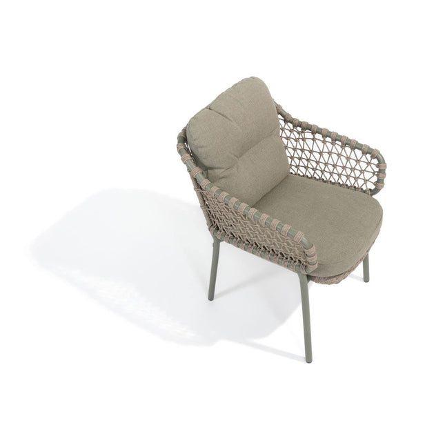 4 Seasons Outdoor Jura stapelbare dining stoel incl. 2 kussens