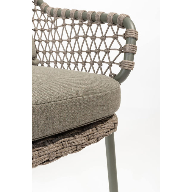 4 Seasons Outdoor Jura stapelbare dining stoel incl. 2 kussens