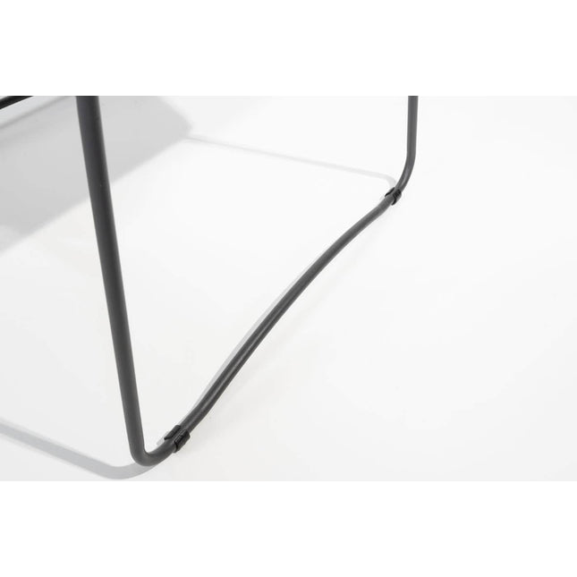 4 Seasons Outdoor Aprilla dining antraciet + Goa tafel HPL 95 cm slate antraciet