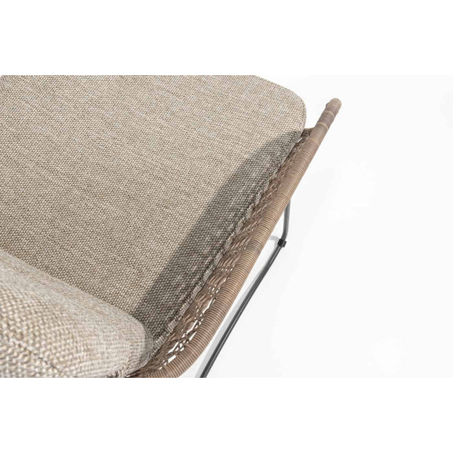 4 Seasons Outdoor Aprilla dining pure (6 st.) + Montana tafel barrel keramiek terrazzo 240 cm