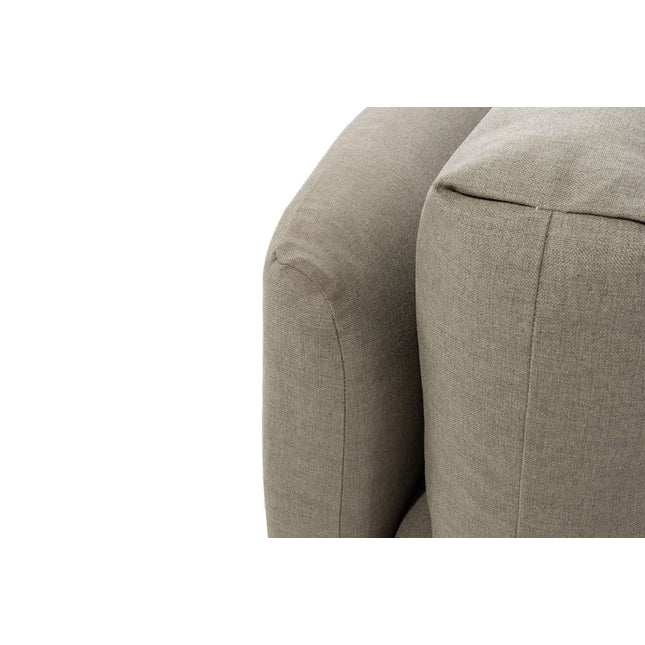 4 Seasons Outdoor Yara 3-zits lounge bank brushed teak met 11 kussens