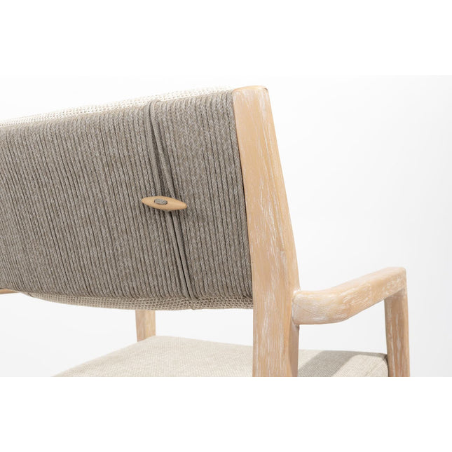 4 Seasons Outdoor Julia dining + Taste 4SO Noah brushed teak tafel 260 cm