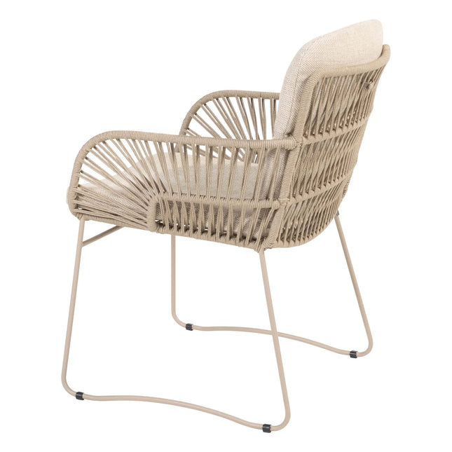 4 Seasons Outdoor Murcia dining latte + Taste 4SO Noah teak tafel 260 cm