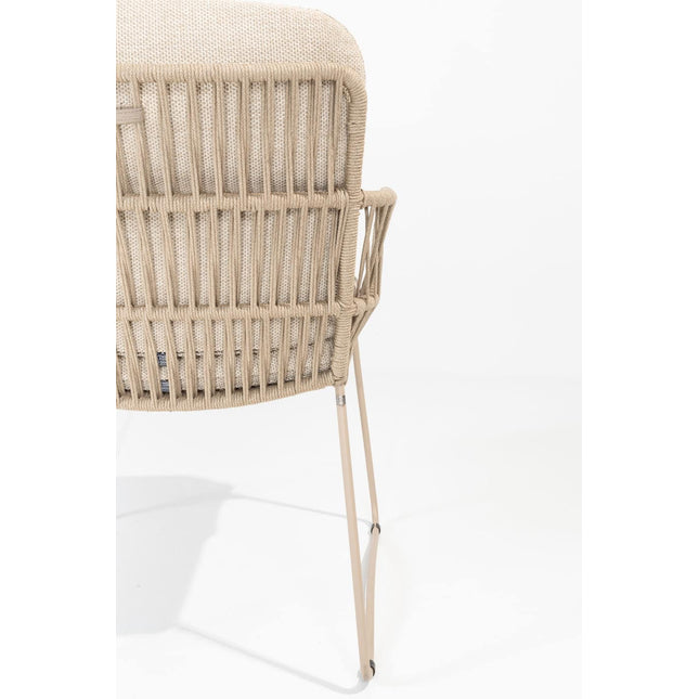 4 Seasons Outdoor Murcia dining latte + Taste 4SO Noah teak tafel 260 cm