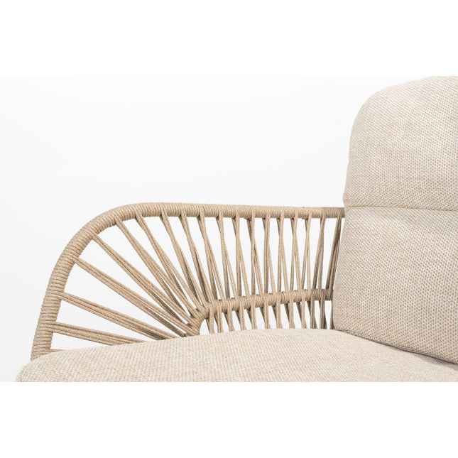 4 Seasons Outdoor Murcia dining latte + Taste 4SO Prado teak tafel ovaal 240 cm