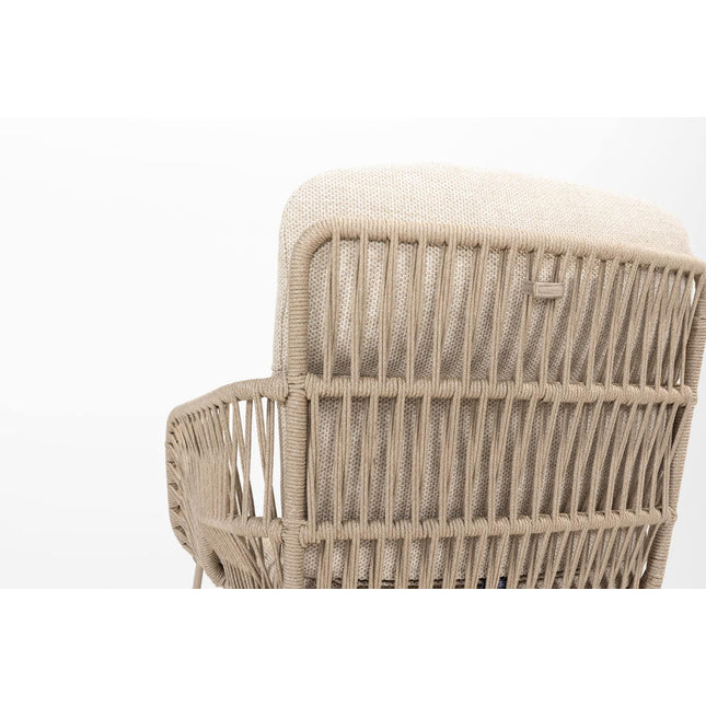 4 Seasons Outdoor Murcia dining latte + Taste 4SO Noah teak tafel 260 cm