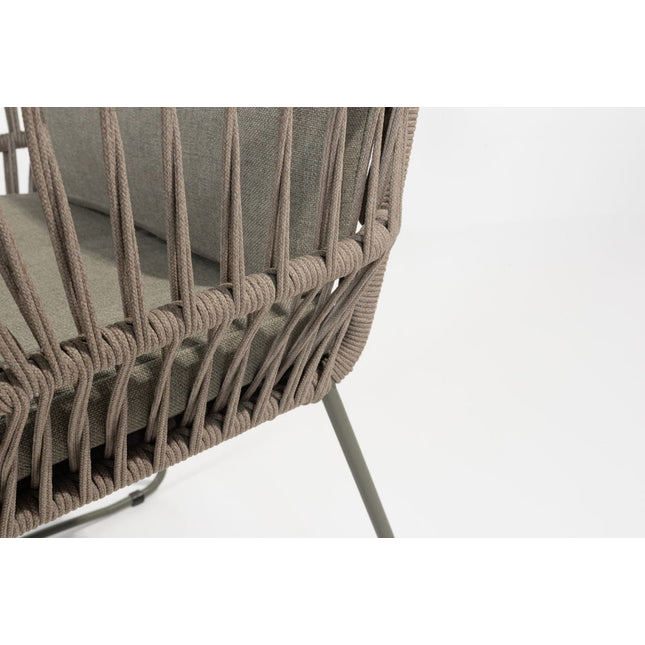 4 Seasons Outdoor Murcia dining stoel olive incl. 2 kussens