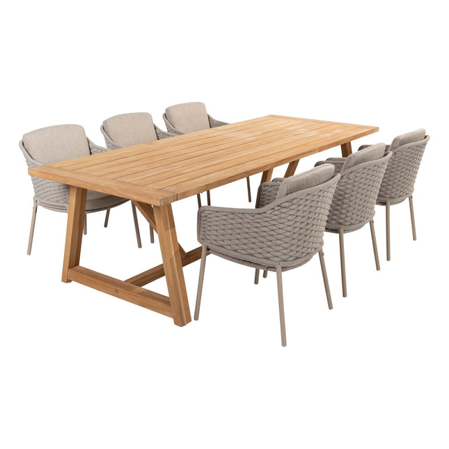 4 Seasons Outdoor Eros dining + Taste 4SO Noah teak tafel 260 cm