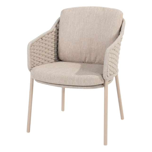 4 Seasons Outdoor Eros dining + Taste 4SO Prado teak tafel 130 Ø cm