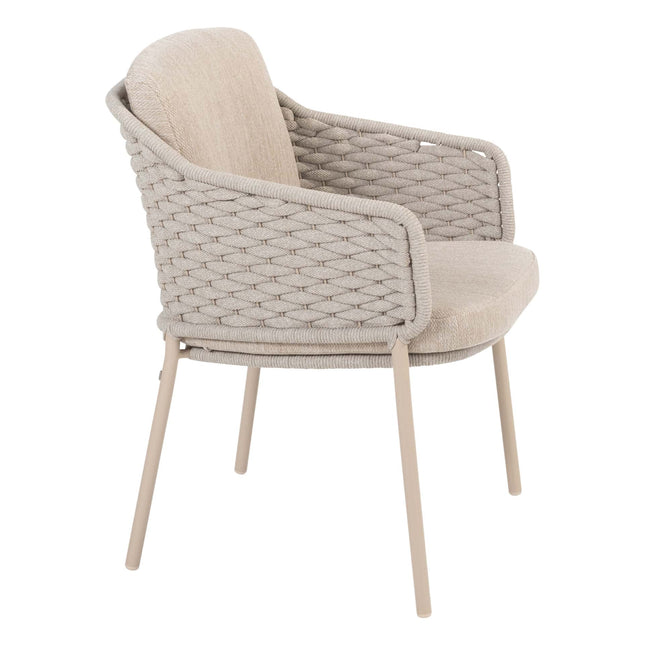 4 Seasons Outdoor Eros dining + Taste 4SO Prado teak tafel 130 Ø cm