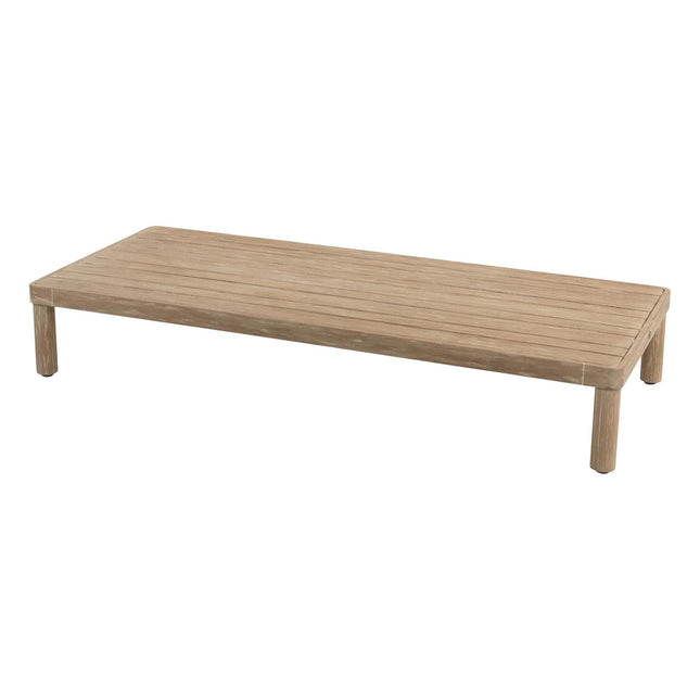 4 Seasons Outdoor Sem salontafel brushed teak 150 x 65 x 25 cm.