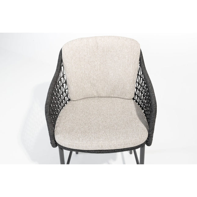 4 Seasons Outdoor Tramonti barstoel antraciet + Fiesta bartafel 90 Ø x 105 cm