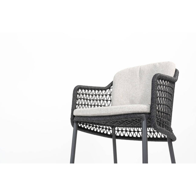 4 Seasons Outdoor Tramonti barstoel antraciet + Fiesta bartafel 90 Ø x 105 cm