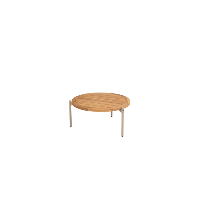 4 Seasons Outdoor Comino loungebank + Yoga bijzettafel Ø 73 cm