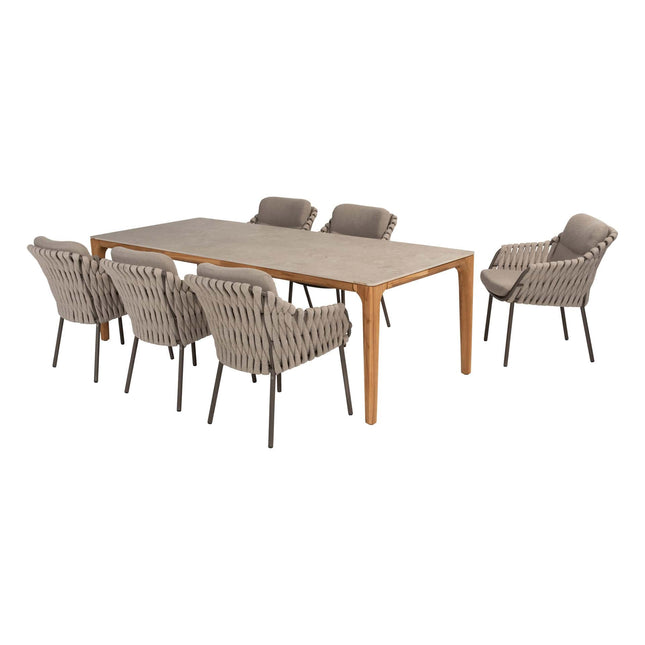 4 Seasons Outdoor Montera dining + Taste 4SO Liam eettafel met keramisch tafelblad 240 cm