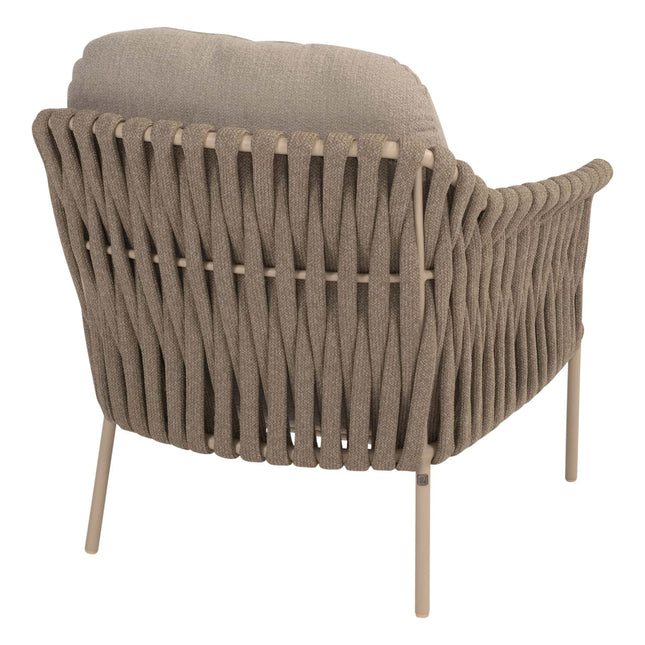 4 Seasons Outdoor Tuinset Comino low dining stoel + Taste 4SO Donato low dining tafel latte 160 cm Ø