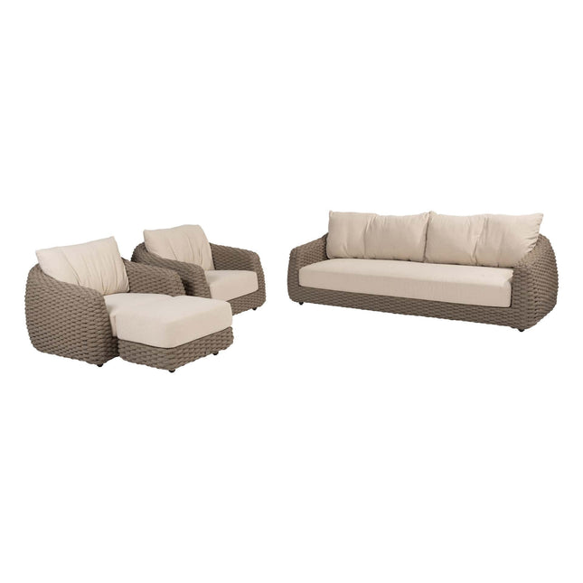 4 Seasons Outdoor Maxime loungeset + Finn salontafels keramiek