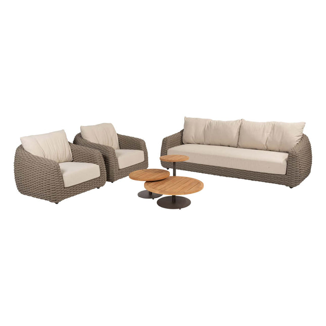 4 Seasons Outdoor Maxime loungeset + Volta salontafels terre