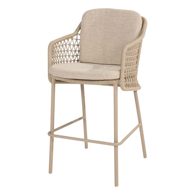 4 Seasons Outdoor Tramonti barstoel + Taste 4SO Prado bartafel teak 200 cm latte